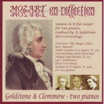 the album cover for Anthony Goldstone - Mozart on Reflection