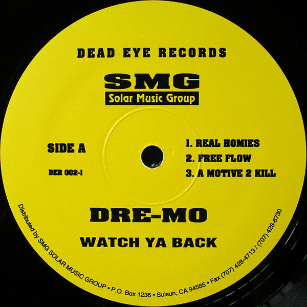 Dre-Mo : Watch Ya Back (12", EP)