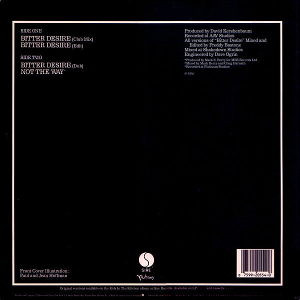 Kids In The Kitchen : Bitter Desire (12", Maxi)