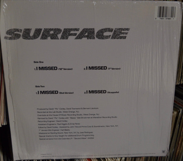 Surface : I Missed (12")