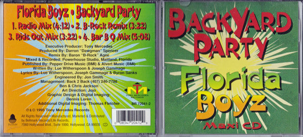 Florida Boyz : Backyard Party (CD, Maxi)