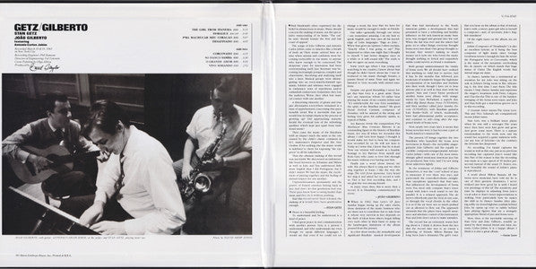 Stan Getz / João Gilberto Featuring Antonio Carlos Jobim : Getz / Gilberto (2x12", Album, Ltd, RE, RM, 200)