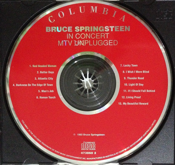 Bruce Springsteen : In Concert / MTV Plugged (CD, Album, RE)