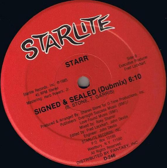Starr (6) : Signed & Sealed (12")