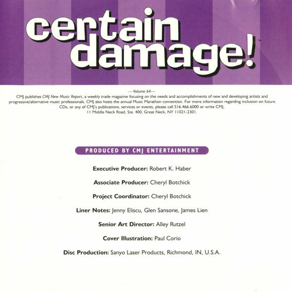 Various : CMJ Presents Certain Damage! - Volume 64 (CD, Comp, Promo)