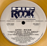 Afro-Rican : That's What I'm All About (12", Promo, Tra)