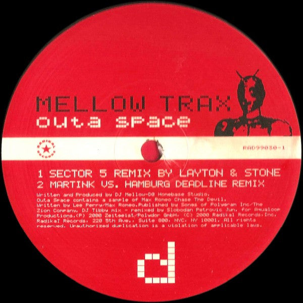 Mellow Trax : Outa Space (2x12")