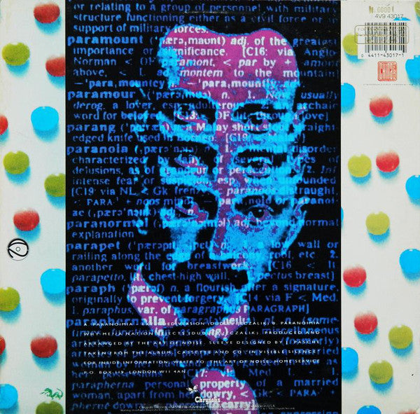 The Art Of Noise With Max Headroom : Paranoimia (Extended Version) (12")
