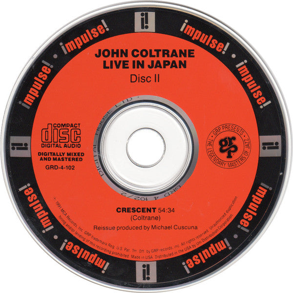 John Coltrane : Live In Japan (4xCD, Comp, Mono)