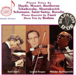 the album cover for Mstislav Rostropovich - Plays Piano Trios