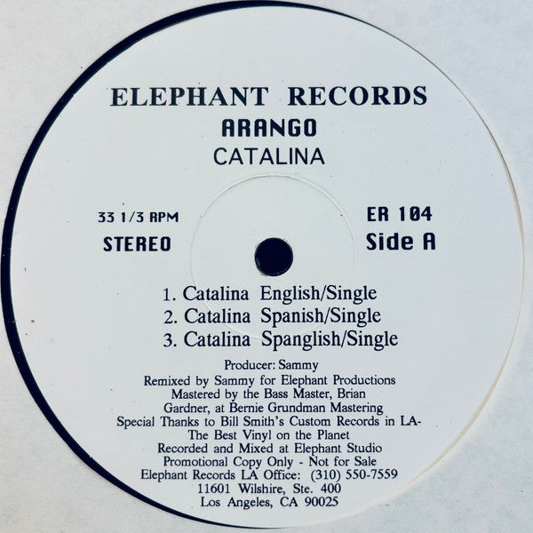 Arango : Catalina (12")