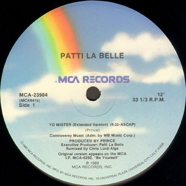 Patti La Belle* : Yo Mister (12", Single, Pin)