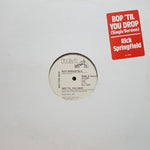 Rick Springfield : Bop 'Til You Drop (12", Single, Promo)