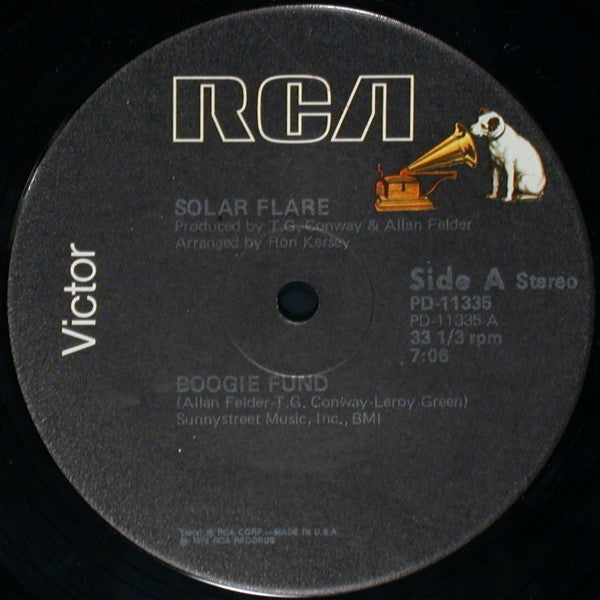 Solar Flare (2) : Boogie Fund / Don't Play With Fire (12")