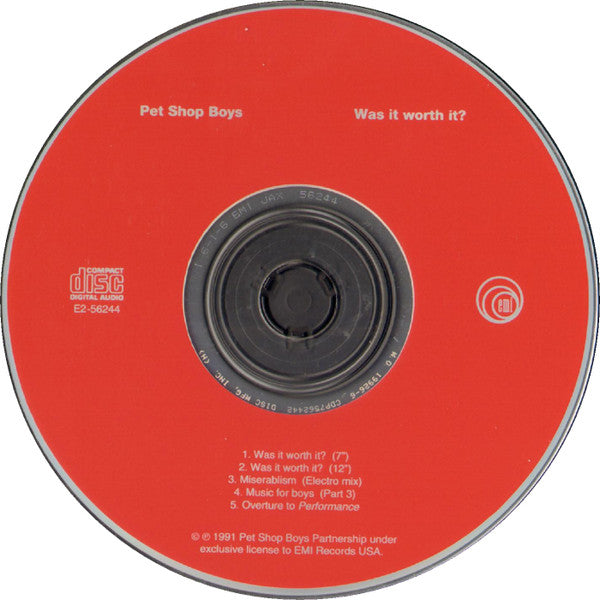 Pet Shop Boys : Was It Worth It? (CD, Maxi, RE)