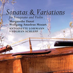 the album cover for Vaughan Schlepp - Sonatas & Variations for Fortepiano & Violin