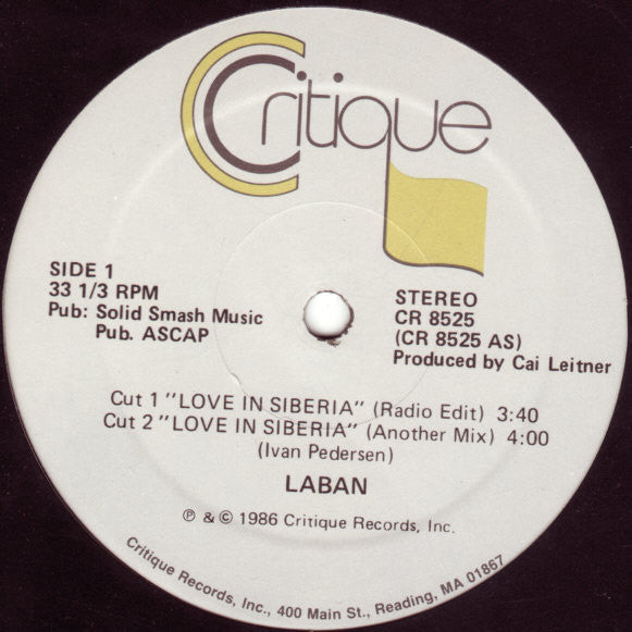 Laban : Love In Siberia (12")