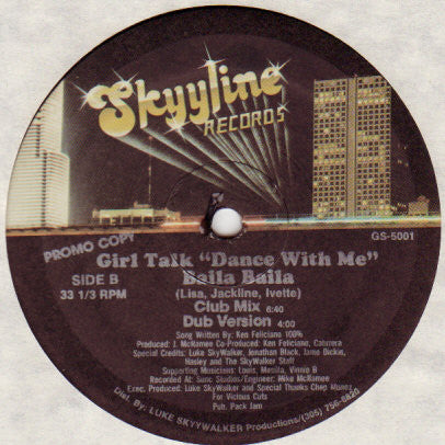 Girl Talk (3) : Dance With Me Baila Baila (12", Promo)