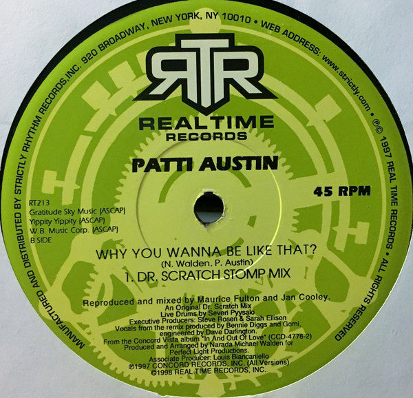 Patti Austin : Why You Wanna Be Like That? (12")