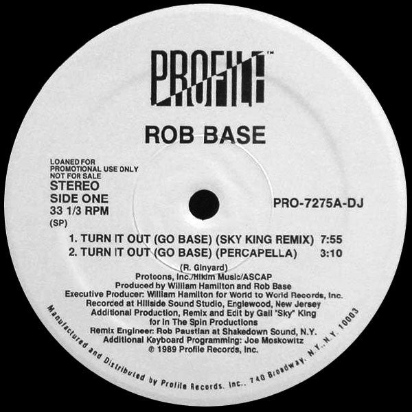 Rob Base : Turn It Out (Go Base) (12", Promo)