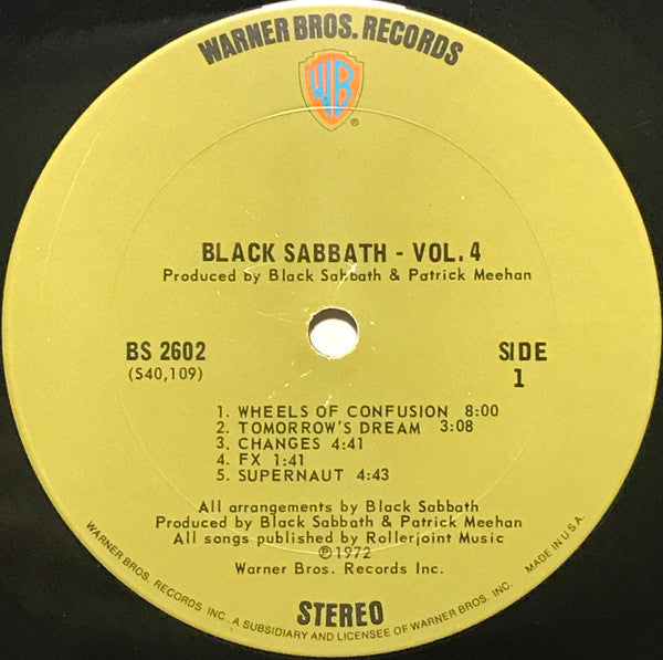 Black Sabbath : Black Sabbath Vol. 4 (LP, Album, San)