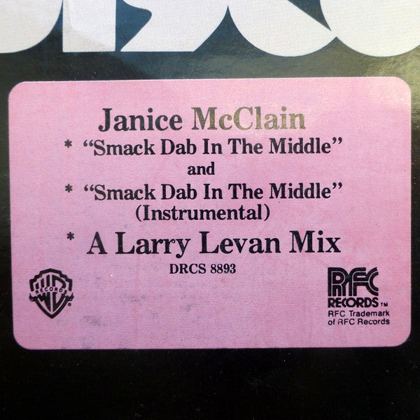 Janice McClain : Smack Dab In The Middle (12", Promo)
