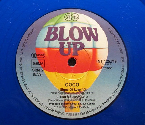Coco (6) : Call Me (Côte D'Azur-Mix) (12", Maxi, Blu)