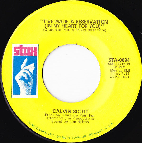 Calvin Scott : Shame On The Family Name (7")