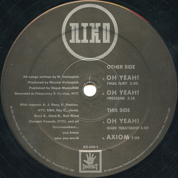 Niko* : Oh Yeah! (12")
