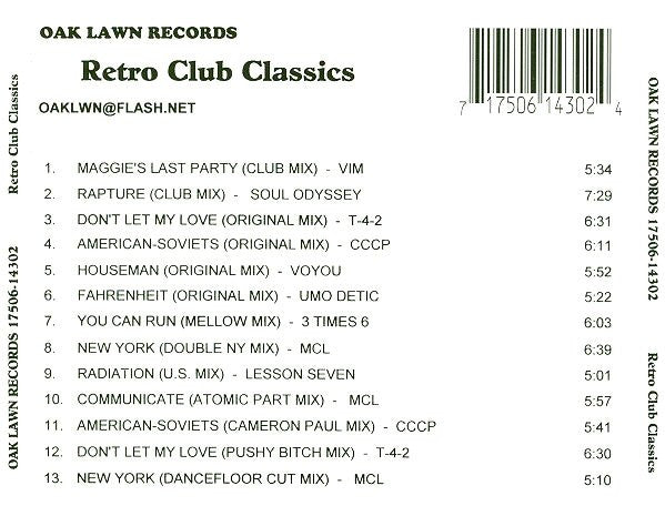 Various : Retro Club Classics (CD, Comp)