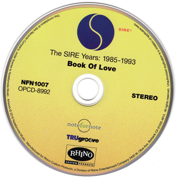 Book Of Love : The Sire Years: 1985-1993 (CD, Comp)