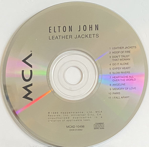 Elton John : Leather Jackets (CD, Album)