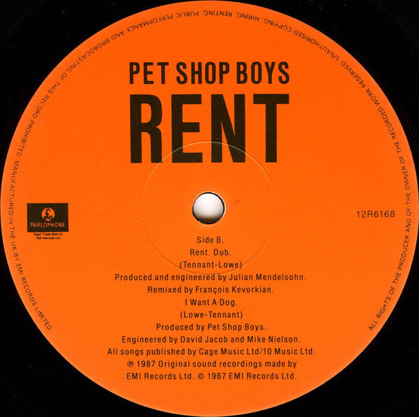 Buy Pet Shop Boys : Rent (12