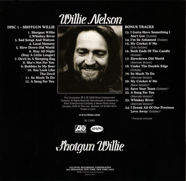 Willie Nelson : The Complete Atlantic Sessions (CD, Album, RE, RM + CD, Album, RE, RM + CD, RM + B)