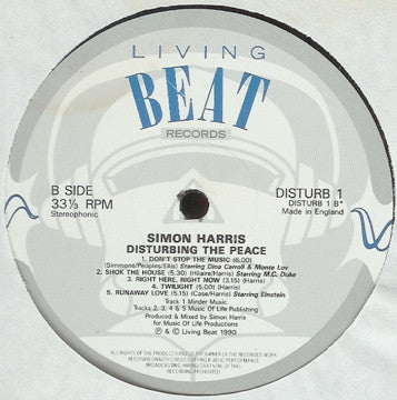 Simon Harris : Disturbing The Peace (LP, Album)