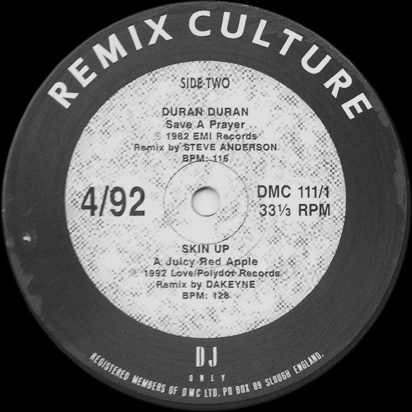 Various : Remix Culture 4/92 (12")