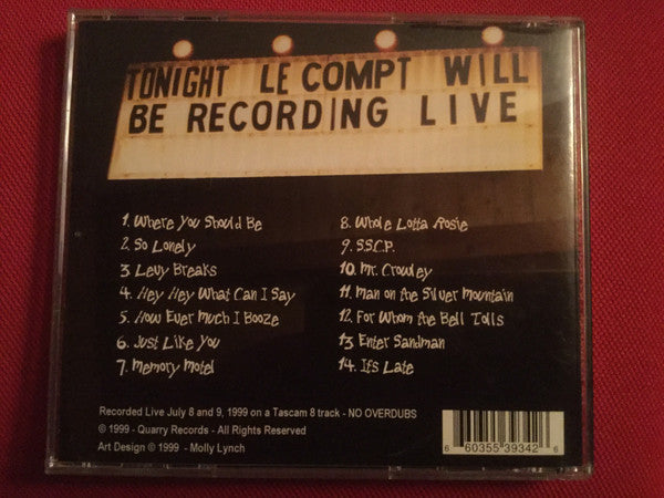 Le Compt : Live At Jojo’s (CD, Album)