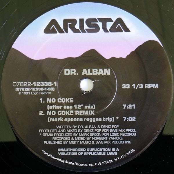 Dr. Alban : No Coke (12")