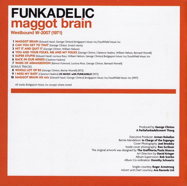Funkadelic : Maggot Brain (CD, Album, Mono, RM)