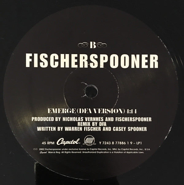 Fischerspooner : Emerge (2x12", Single)