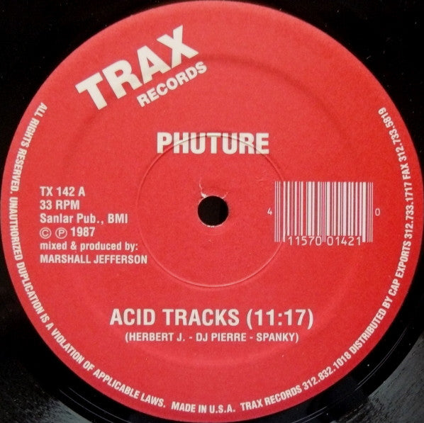 Phuture : Acid Tracks (12", RE)