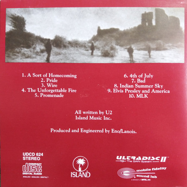 U2 : The Unforgettable Fire (CD, Album, RE, RM, 24K)