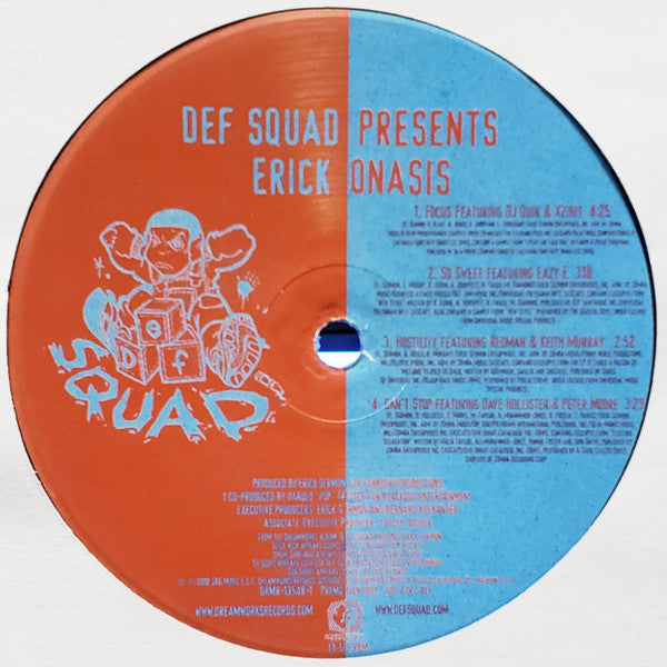 Def Squad Presents Erick Onasis : Def Squad Presents Erick Onasis Album Selects (12", Promo, Smplr, Cle)