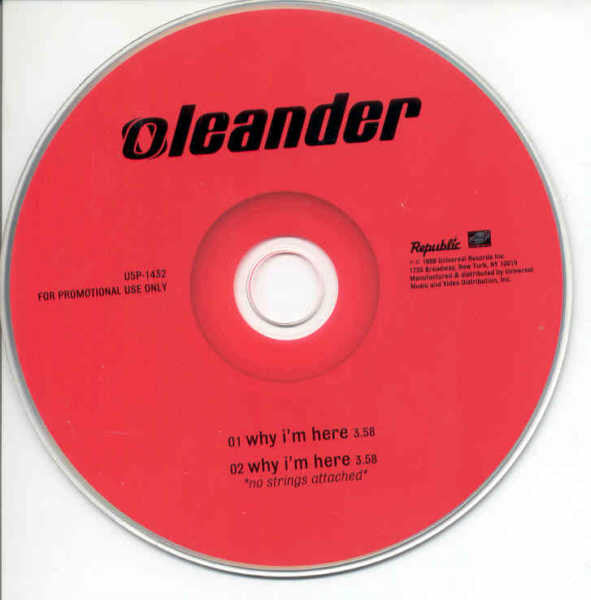 Oleander : Why I'm Here (CD, Single, Promo)