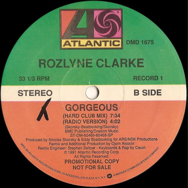 Rozlyne Clarke : Gorgeous (2x12", Promo)