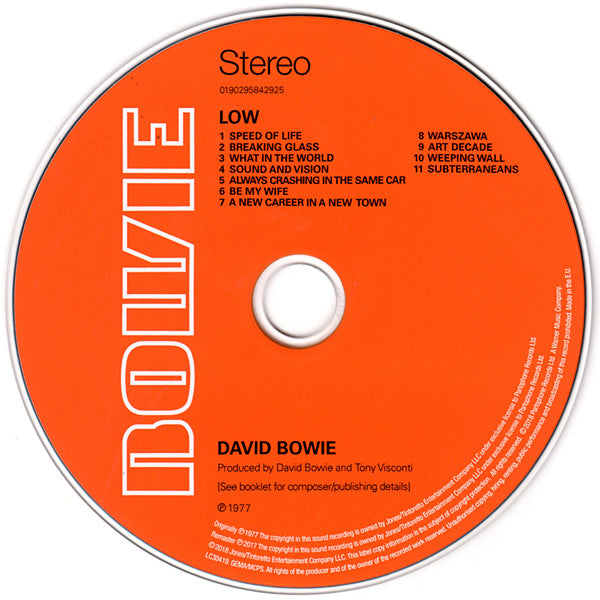 David Bowie : Low (CD, Album, RE, RM)