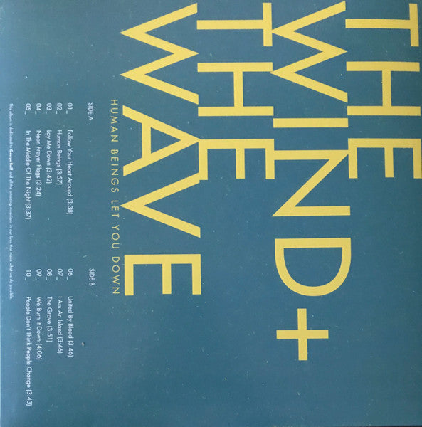 The Wind + The Wave : Human Beings Let You Down (LP, Album)