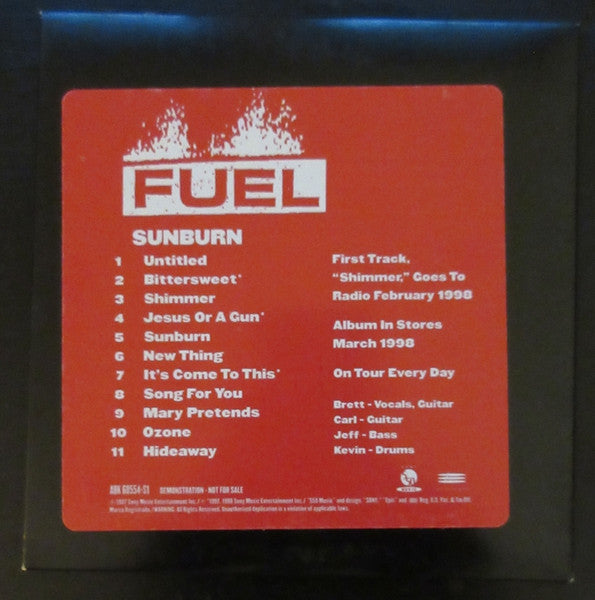 Fuel (3) : Sunburn (CD, Promo)