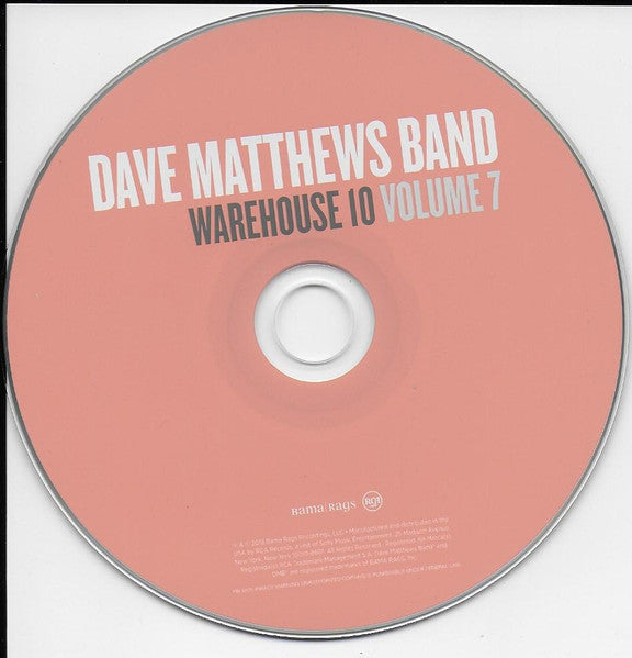 Dave Matthews Band : Warehouse 10 Volume 7 (CD)