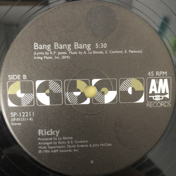Ricky (3) : Bang Bang Bang (12")